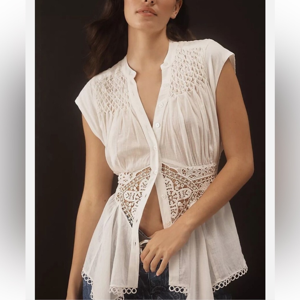 Anthropologie lace top